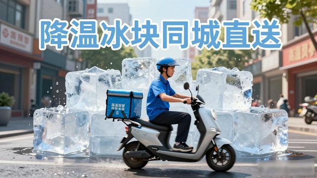 降温冰块同城直送 杭州西湖大冰块解决高温难题